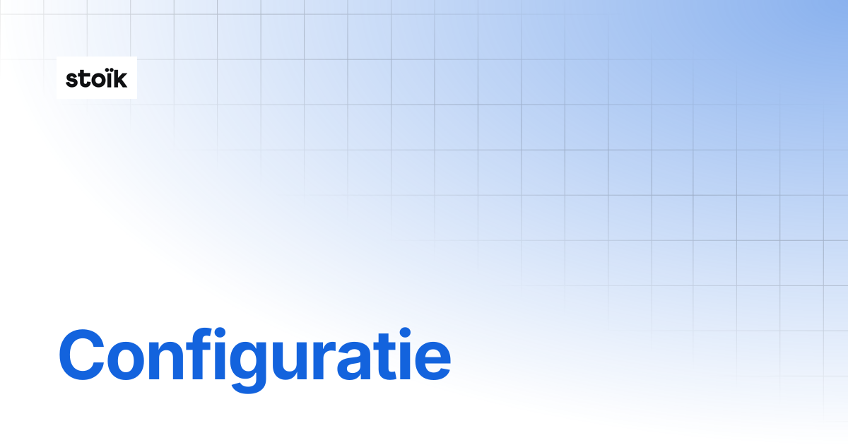Hoe configureer je de Stoïk External Scan? | Stoik