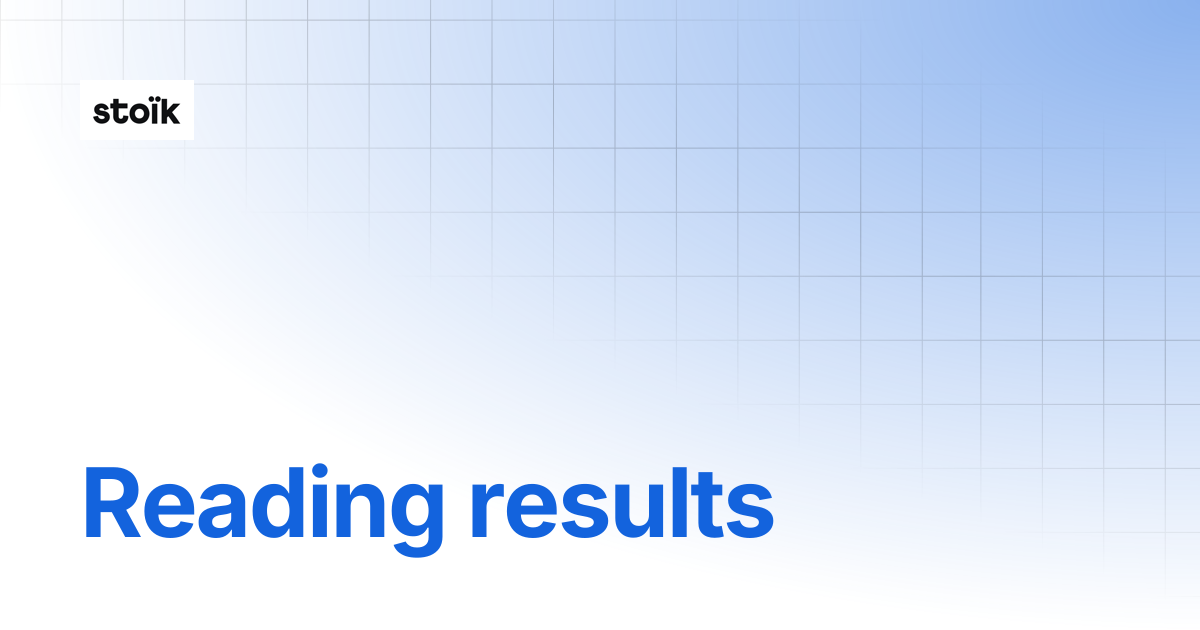 How to read results on the AD scan? | Stoik